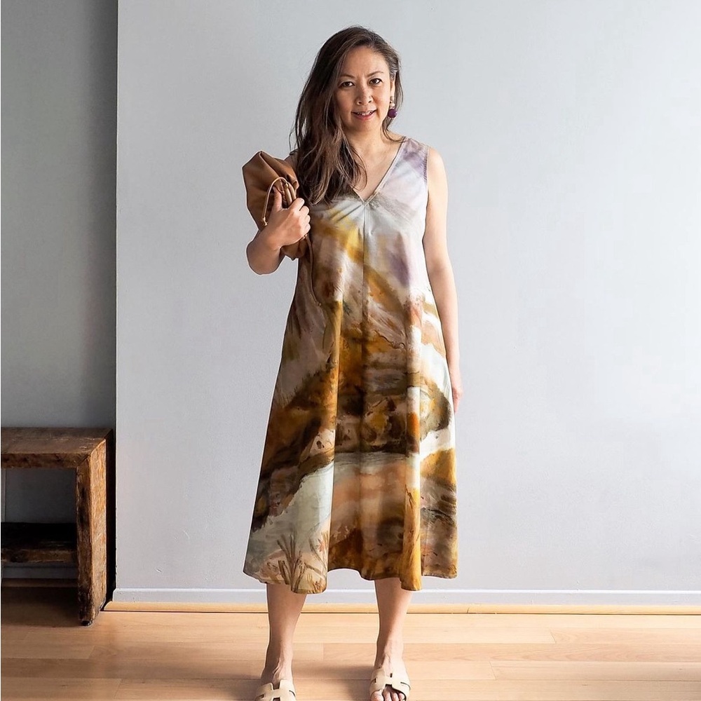 Cord Studio Ravine Dress in Terrain, Size M